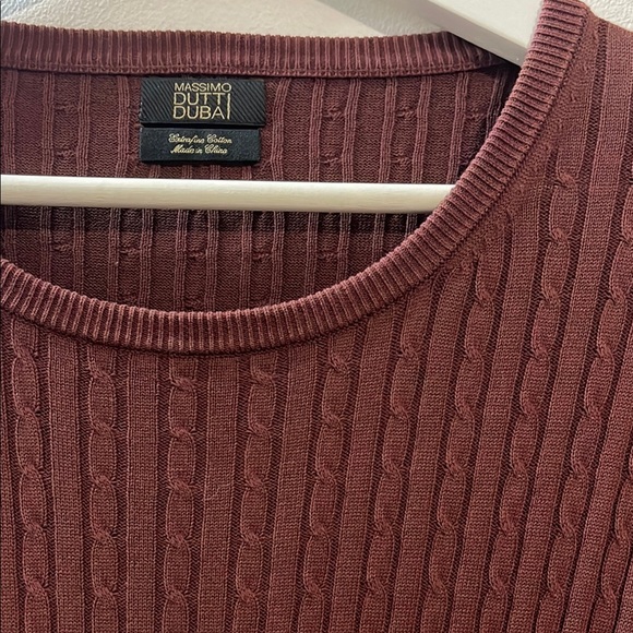 Massimo Dutti Dubai Maroon Sweater Size XL - Picture 1 of 6